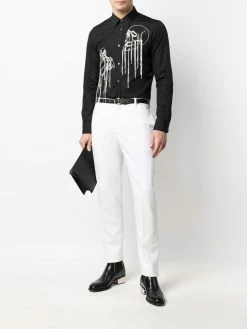 Alexander McQueen slim-cut trousers