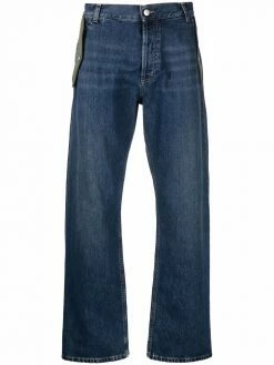 Alexander McQueen contrast-pocket jeans