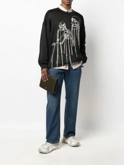 Alexander McQueen contrast-pocket jeans