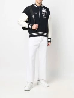 Alexander McQueen skull bomber style cardigan