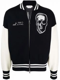 Alexander McQueen skull bomber style cardigan