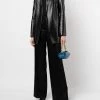 Alexander McQueen satin wide leg trousers