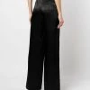 Alexander McQueen satin wide leg trousers
