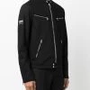 Alexander McQueen biker band collar jacket
