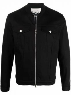 Alexander McQueen zipped denim jacket