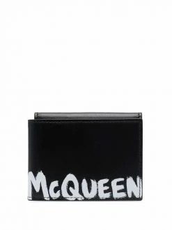 Alexander McQueen folding leather wallet
