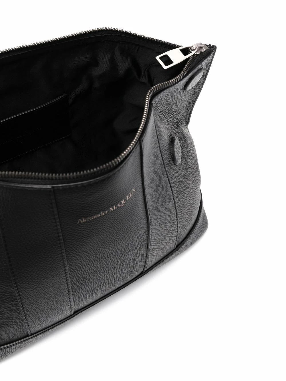 Alexander McQueen Engraved logo leather shoulder bag 5 Alexander McQueen engraved-logo leather shoulder bag