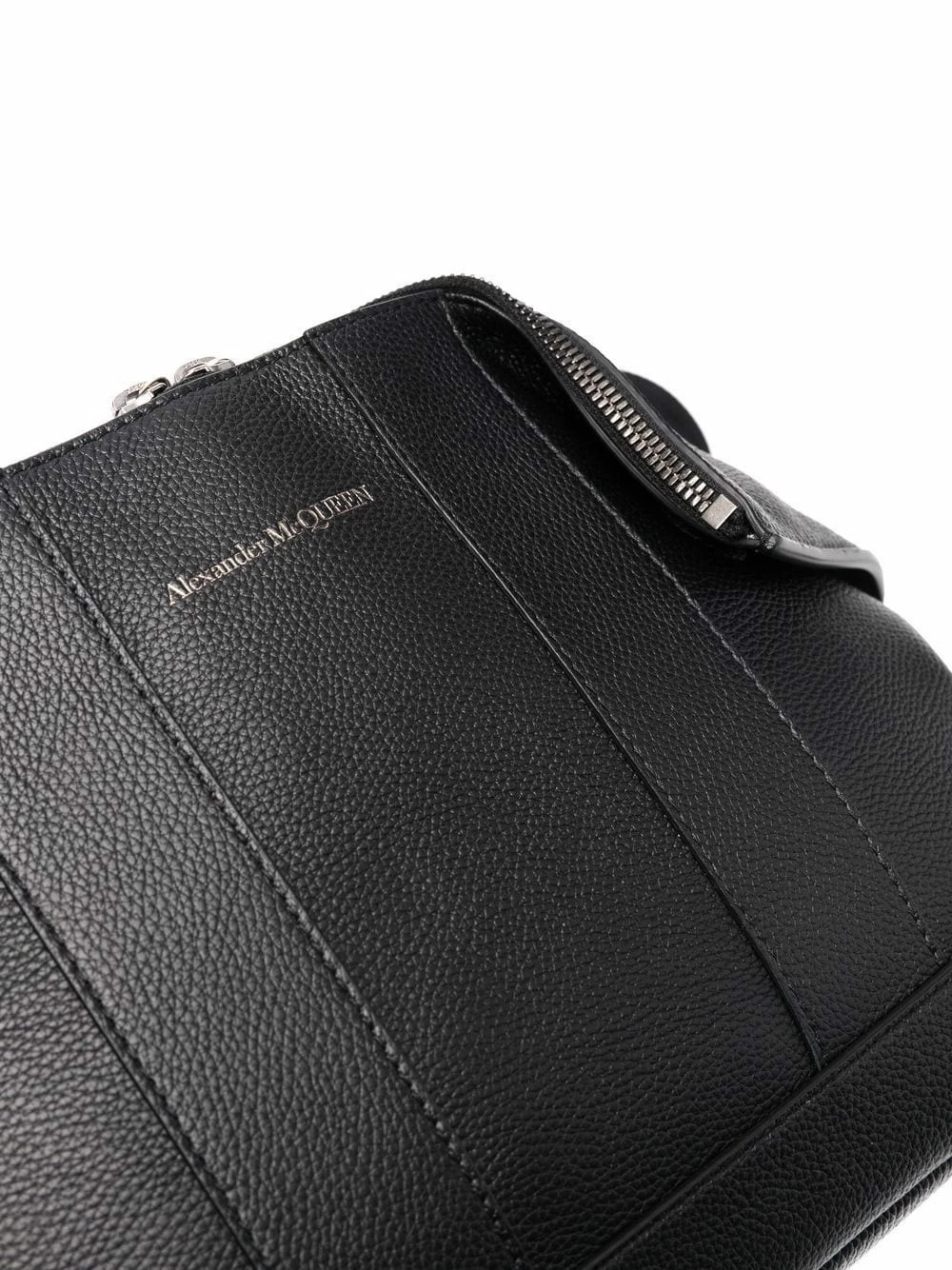 Alexander McQueen Engraved logo leather shoulder bag 4 Alexander McQueen engraved-logo leather shoulder bag