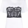 Alexander McQueen lace corset T-shirt