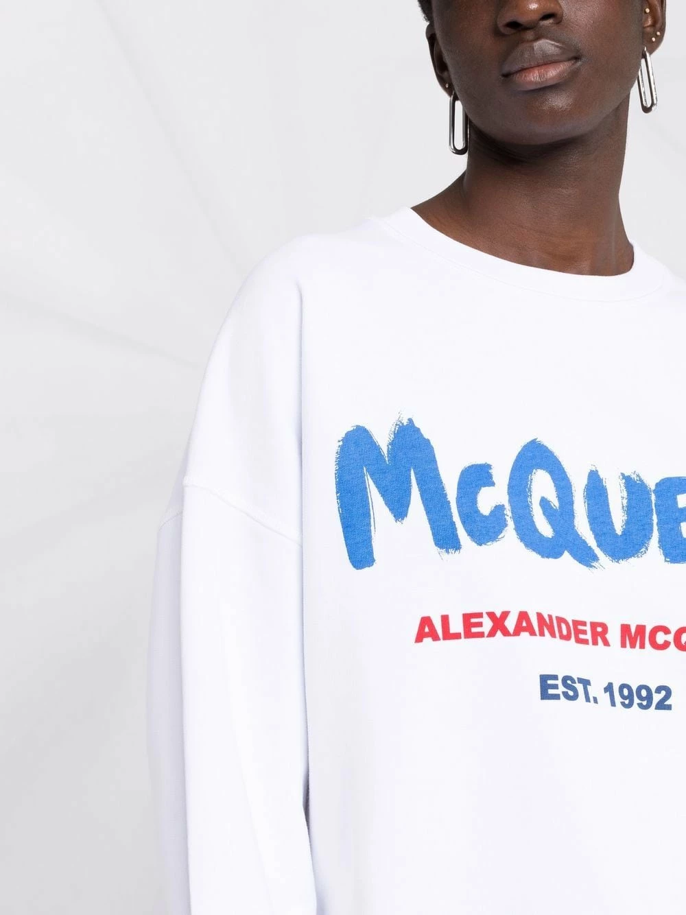 Alexander McQueen McQueen Graffiti logo sweatshirt 3 Alexander McQueen McQueen Graffiti logo sweatshirt