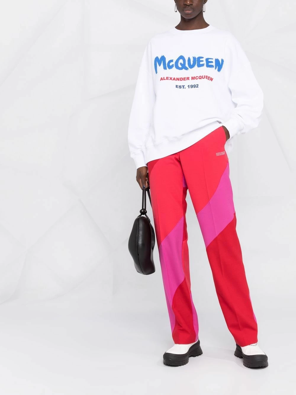 Alexander McQueen McQueen Graffiti logo sweatshirt 2 Alexander McQueen McQueen Graffiti logo sweatshirt