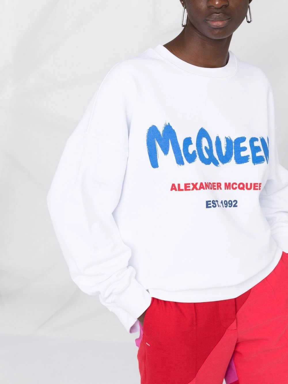 Alexander McQueen McQueen Graffiti logo sweatshirt 5 Alexander McQueen McQueen Graffiti logo sweatshirt