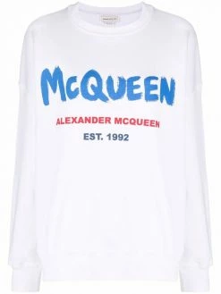 Alexander McQueen McQueen Graffiti logo sweatshirt
