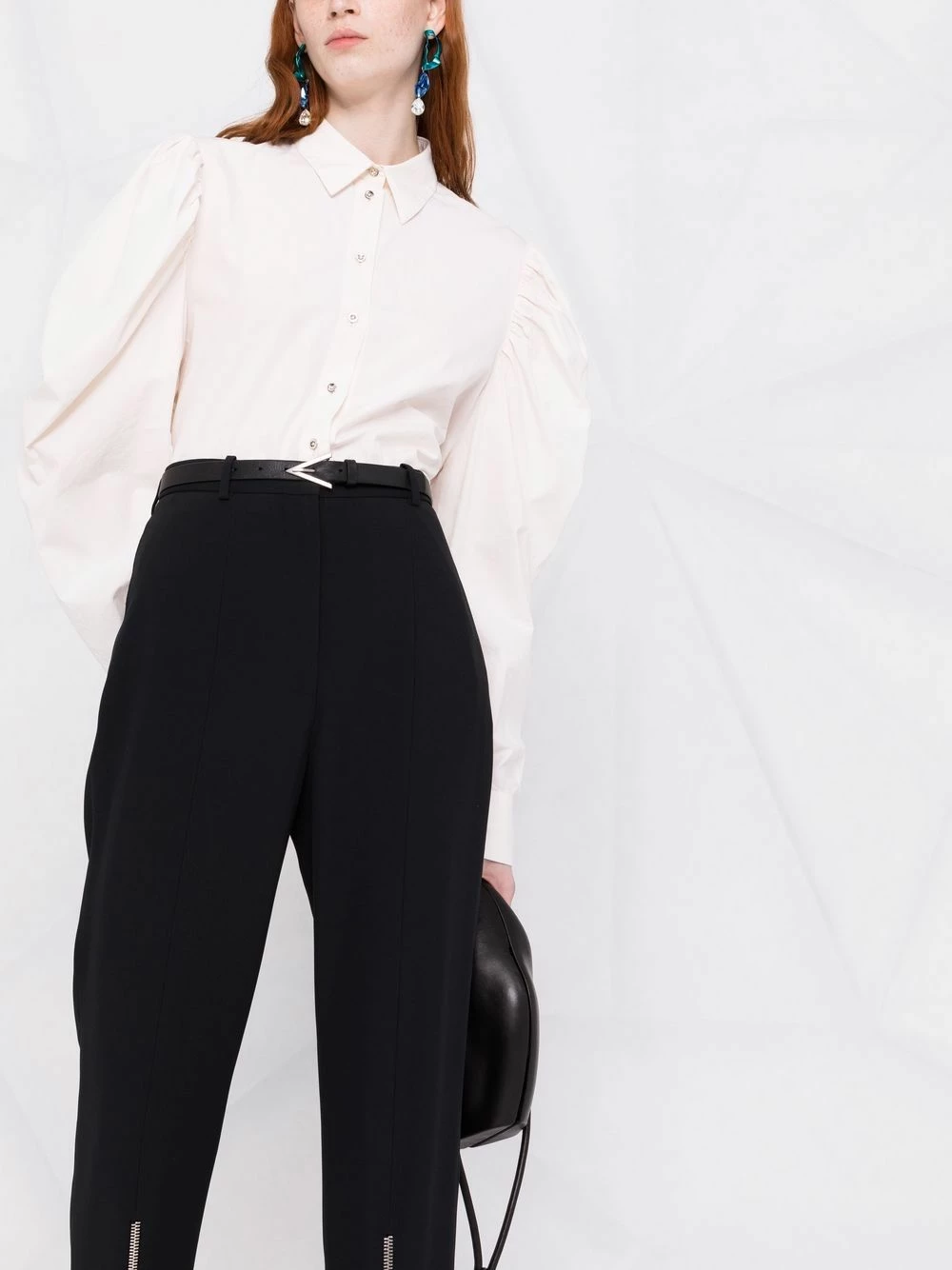 Alexander McQueen Cropped high waist trousers 3 Alexander McQueen cropped high-waist trousers