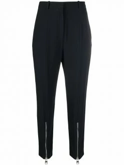 Alexander McQueen cropped high-waist trousers
