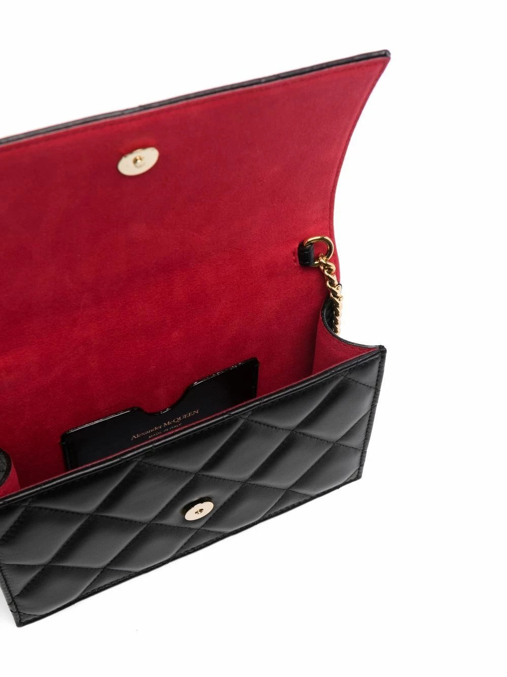 Alexander McQueen Skull logo quilted clutch 6 Alexander McQueen skull-logo quilted clutch