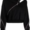Alexander McQueen cut-out cotton sweatshirt