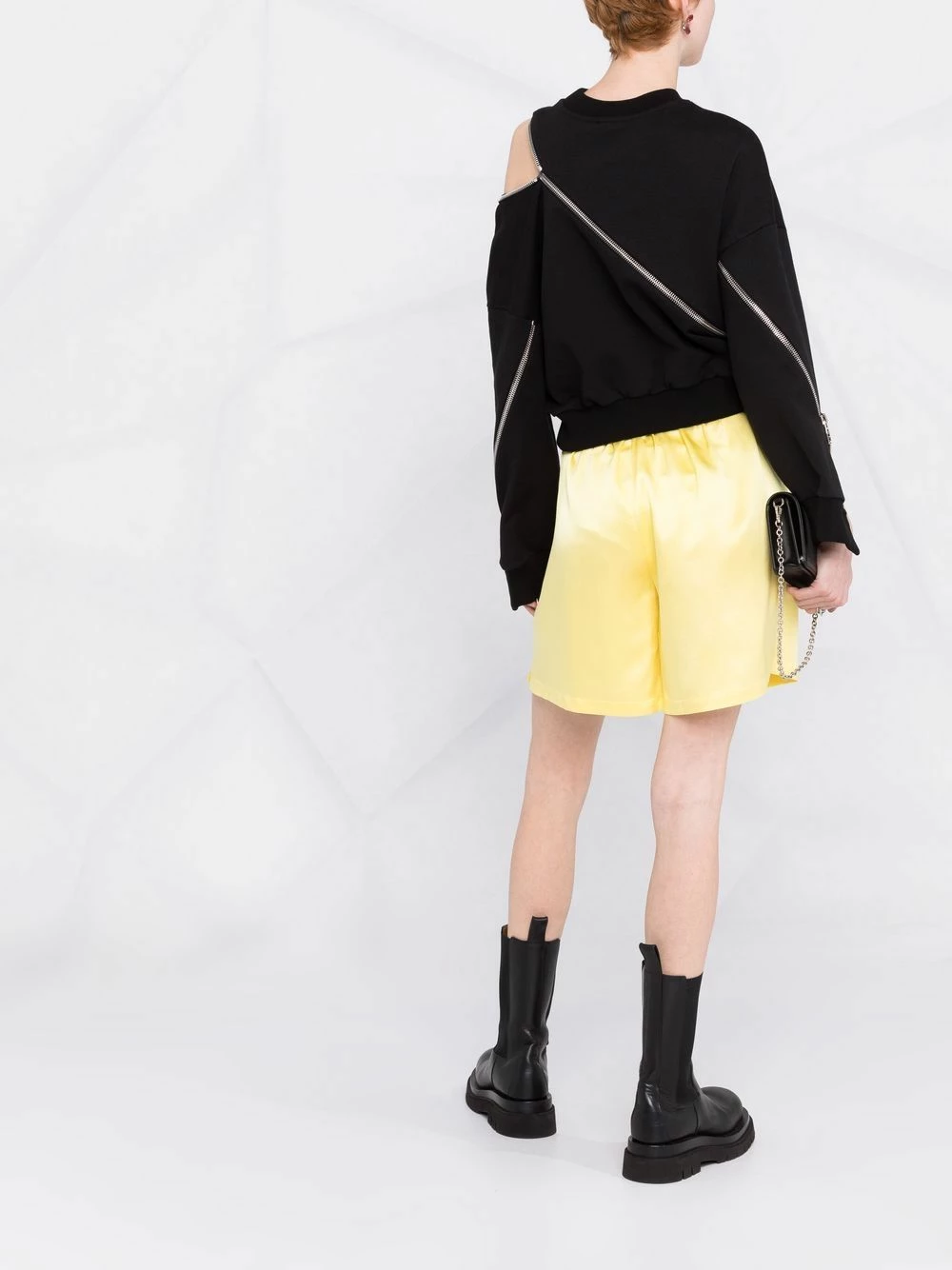 Alexander McQueen Cut out cotton sweatshirt 4 Alexander McQueen cut-out cotton sweatshirt