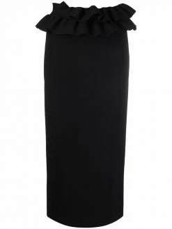 Alexander McQueen ruffle-detail midi skirt
