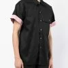 Alexander McQueen contrast-cuff cotton shirt