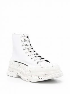 Alexander McQueen Tread Slick speckled high-top sneakers