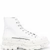 Alexander McQueen Tread Slick speckled high-top sneakers