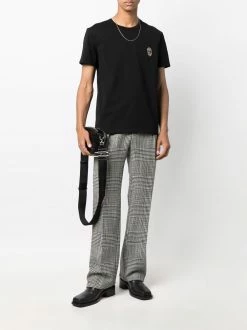 Alexander McQueen skull-studded cotton T-shirt