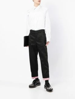 Alexander McQueen high-waist straight-leg trousers