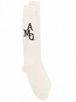 Alexander McQueen logo-print socks