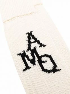 Alexander McQueen logo-print socks