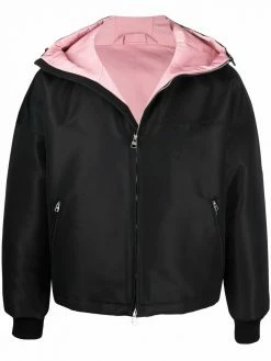 Alexander McQueen logo-embroidered windbreaker