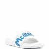 Alexander McQueen Two tone logo print slides 5 Alexander McQueen two-tone logo-print slides