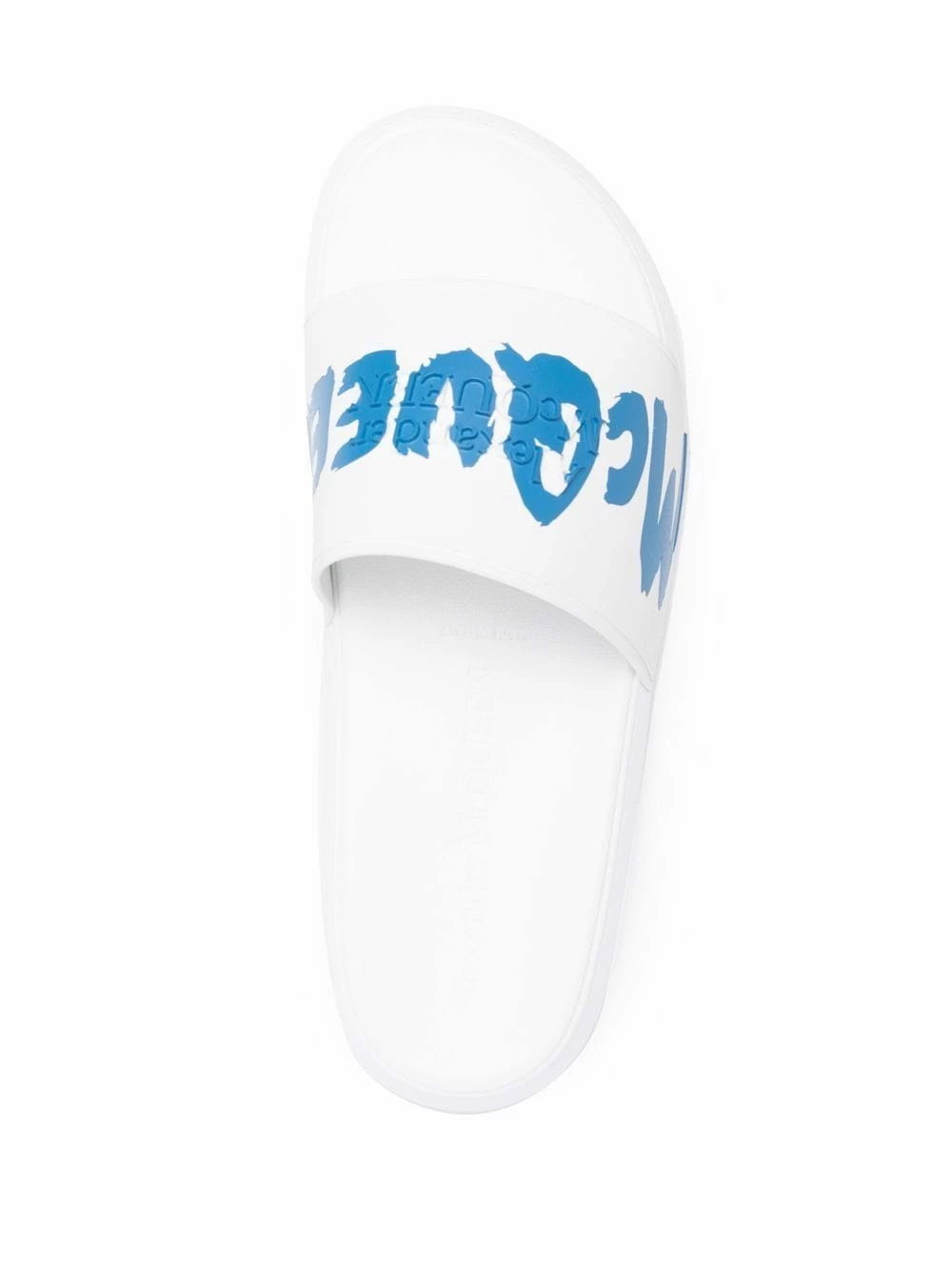 Alexander McQueen Two tone logo print slides 4 Alexander McQueen two-tone logo-print slides