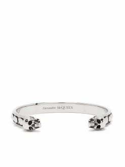 Alexander McQueen skull-motif bangle bracelet