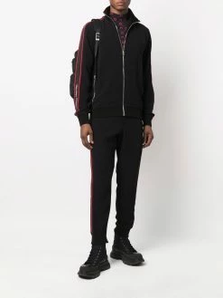 Alexander McQueen logo side-panel zipped sweatshirt
