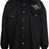 Alexander McQueen skull-embroidered shirt