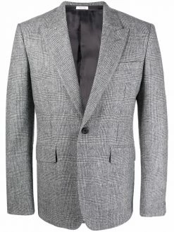 Alexander McQueen peak-lapel wool blazer