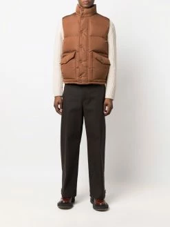 Alexander McQueen graffiti-print padded gilet