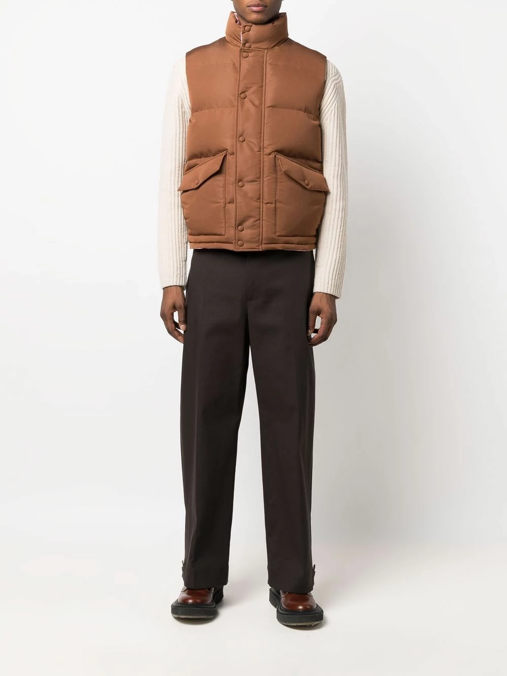 Alexander McQueen Graffiti print padded gilet 2 Alexander McQueen graffiti-print padded gilet