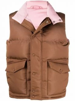 Alexander McQueen graffiti-print padded gilet