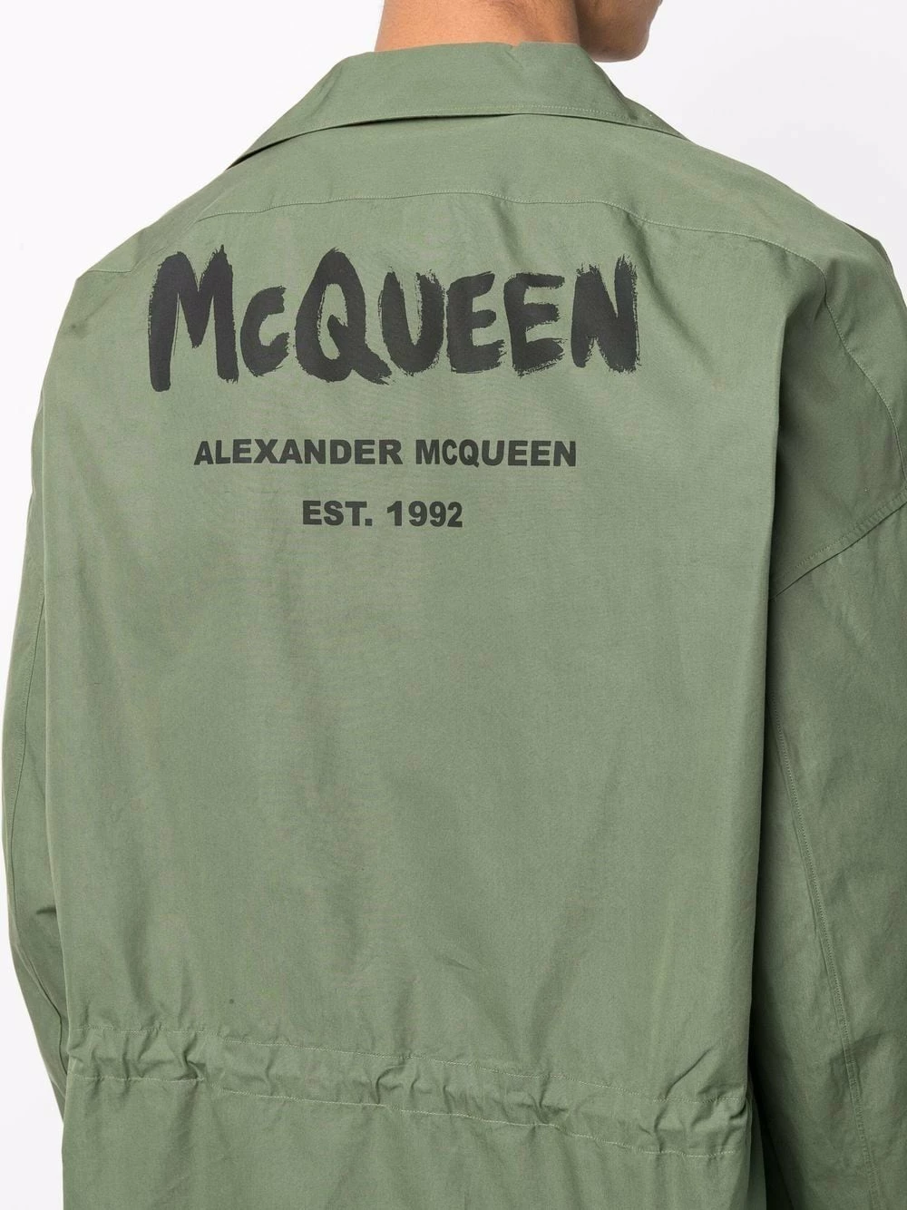 Alexander McQueen Graffiti print shirt jacket 5 Alexander McQueen graffiti-print shirt jacket