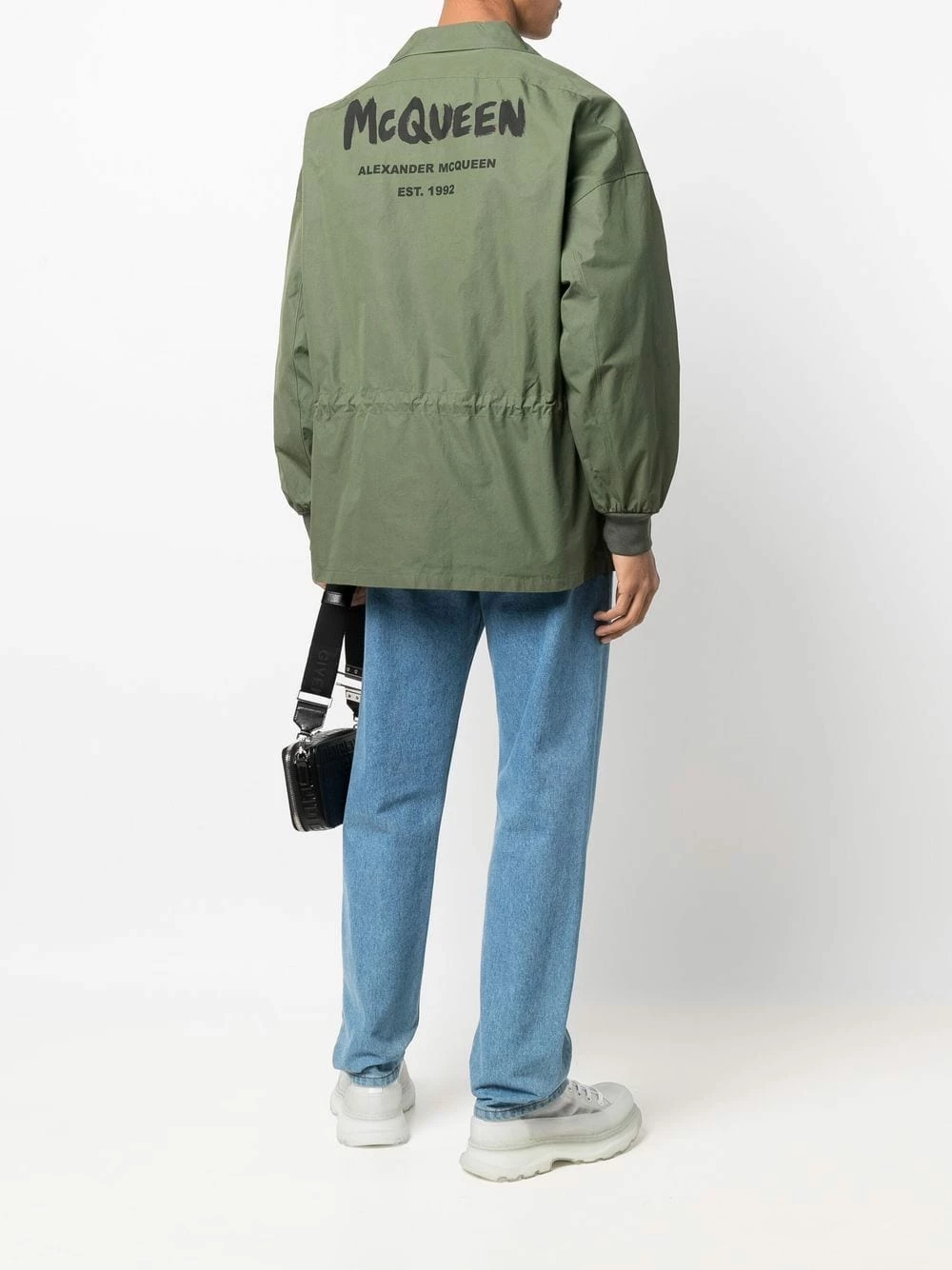 Alexander McQueen Graffiti print shirt jacket 2 Alexander McQueen graffiti-print shirt jacket