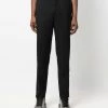 Alexander McQueen logo-waistband tailored trousers