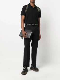 Alexander McQueen panelled polo shirt