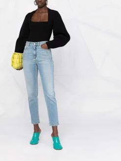 Alexander McQueen high-waisted slim-fit jeans