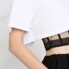 Alexander McQueen Cropped corset T shirt 10 Alexander McQueen cropped corset T-shirt