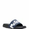 Alexander McQueen logo-print slippers