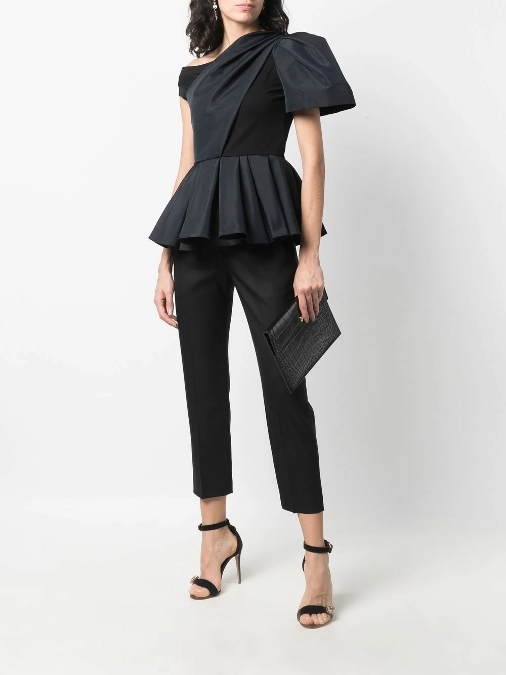 Alexander McQueen Asymmetric peplum top 2 Alexander McQueen asymmetric peplum top