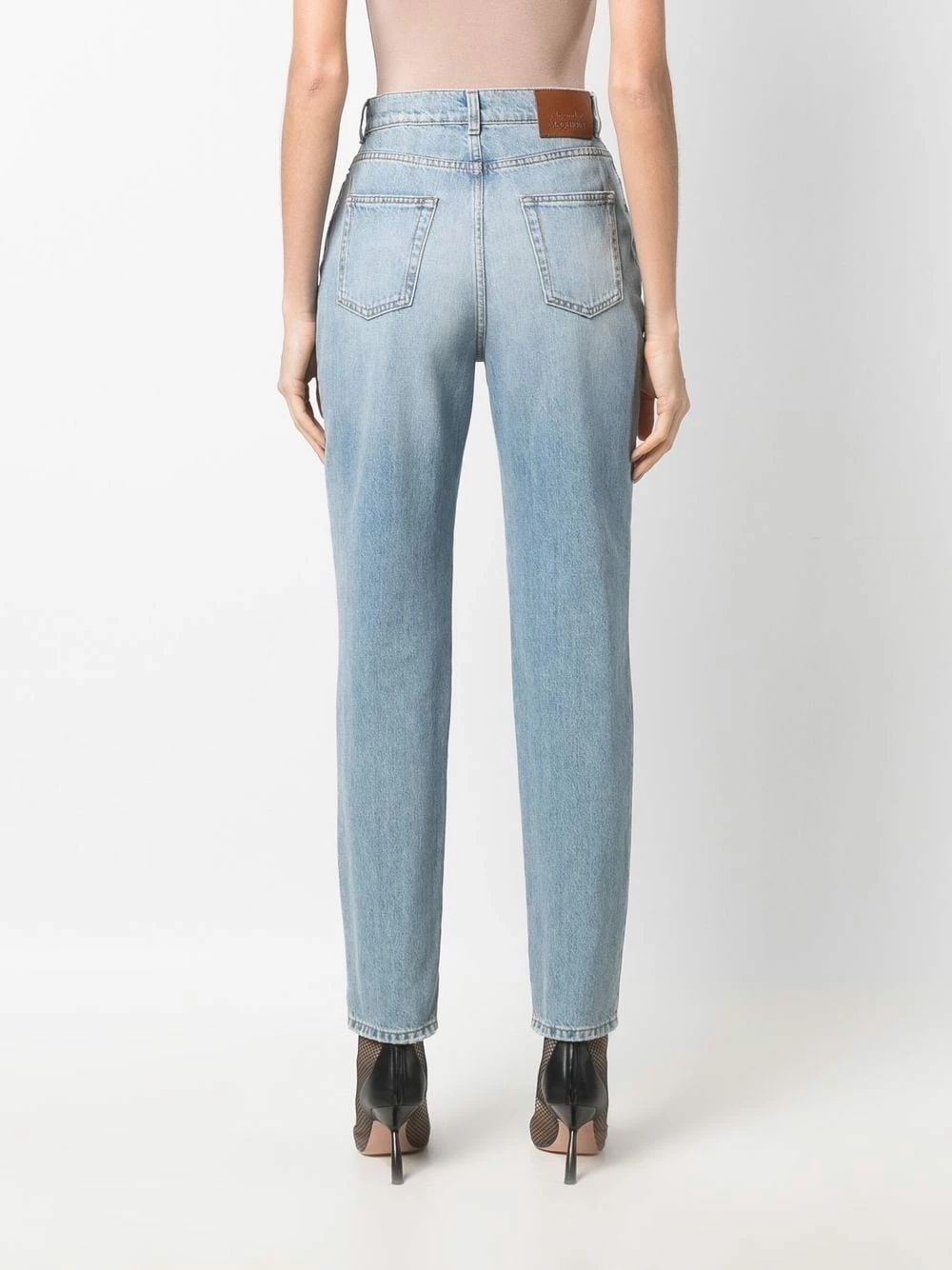 Alexander McQueen High waisted tapered jeans 4 Alexander McQueen high-waisted tapered jeans