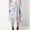 Alexander McQueen William Blake Dante Print mid-length skirt